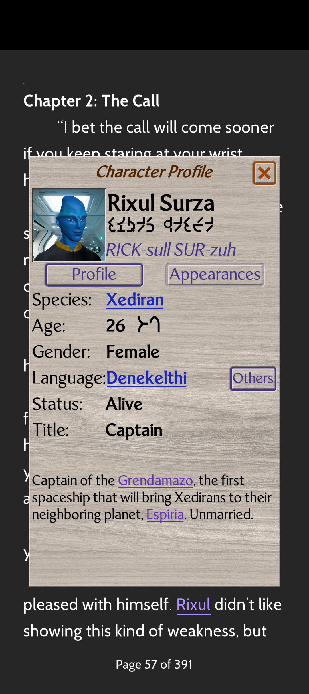 Character Profile